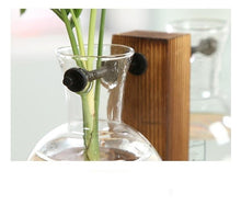 Load image into Gallery viewer, Bamboo &amp; Glass Vase&lt;br&gt;3 Designs
