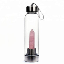 Load image into Gallery viewer, Obelisk Natural Crystal Bottle&lt;br&gt;3 Crystal Choices
